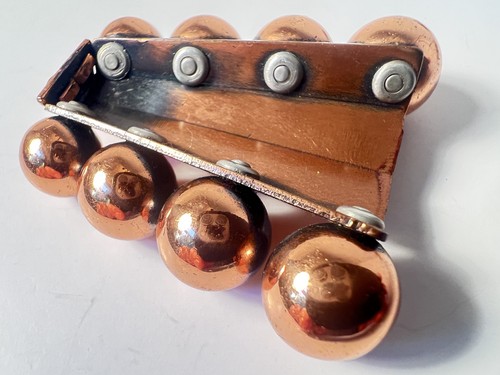 Renoir Modernist Copper Pendant and Clip On Earrings 'Parisien' - Bild 9 von 20