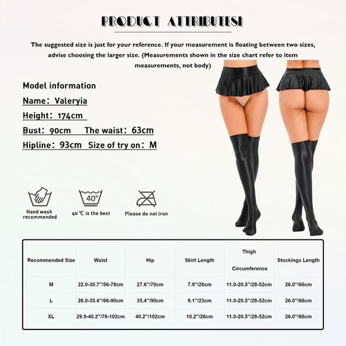 Damen Outfits Bodycon mit Strumpf Plissee Sets Cheerleading Miniröcke Sexy - Bild 54 von 118