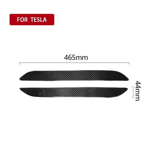 Cubierta protectora antivuelco puerta de bienvenida de fibra de carbono para Tesla Model S 2016-23 - Imagen 2 de 9