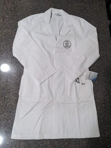 Meta Mens 39" 65% Polyester 35% Cotton Long Labcoat - 1963-011-34 Size 34 - Picture 1 of 7