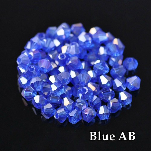 3mm 4mm 6mm 8mm Bicone Cristal Facetado Suelto Artesanía Cuentas Fabricación de Joyería - Imagen 52 de 72