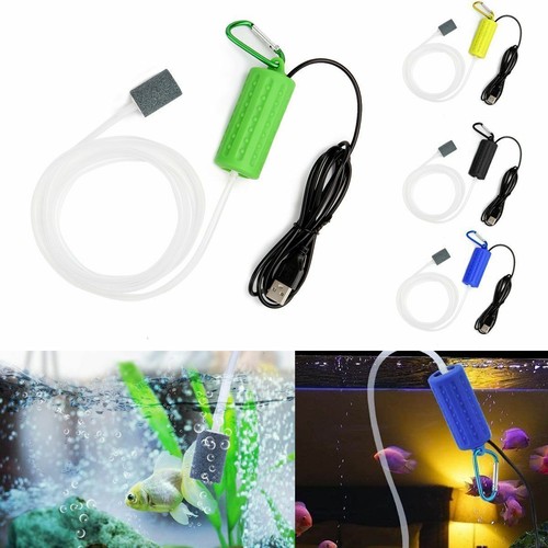 Aquarium Fish Tank Air Pump Portable USB Mini Oxygen Air Pump Filter Pet Supply - Bild 3 von 15