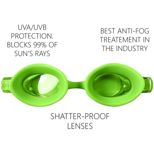 Kids Swimming Goggles Comfortable UV Protection Anti Fog Swim Glasses - Picture 4 of 9