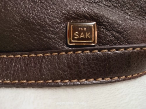 The Sak braune Leder-Schultertasche mit Reißverschluss oben mittel Hobo verstellbarer Riemen - Bild 4 von 17