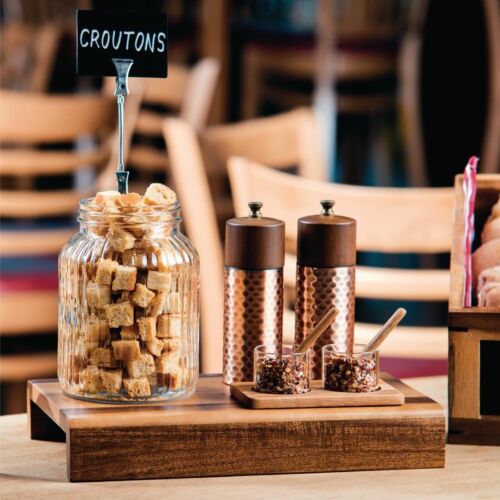 Olympia Salt and Pepper Mill Made of Copper Wood 150(H)mm Pack Quantity - 2 - Picture 2 of 4