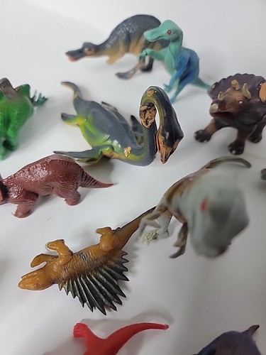 Großes Konvolut Vintage Dinosaurier Figuren ~ Mammut, Brontosaurus, Triceratops - Bild 13 von 15