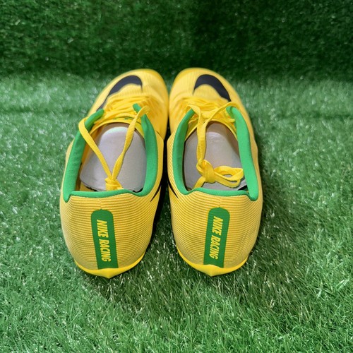 Nike Oregon Ducks Team Issued Zoom 400 Yellow Track Spike Cleats Size 12 New - Picture 3 of 7