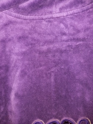 Juicy Couture Lila Velour Trainingsanzug Set Jacke L Hose Gr. S - Bild 18 von 21