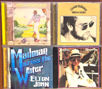ELTON JOHN - 4 CD LOT - YELLOW BRICK/HONKY/MADMAN/GREATEST HITS - CDS
