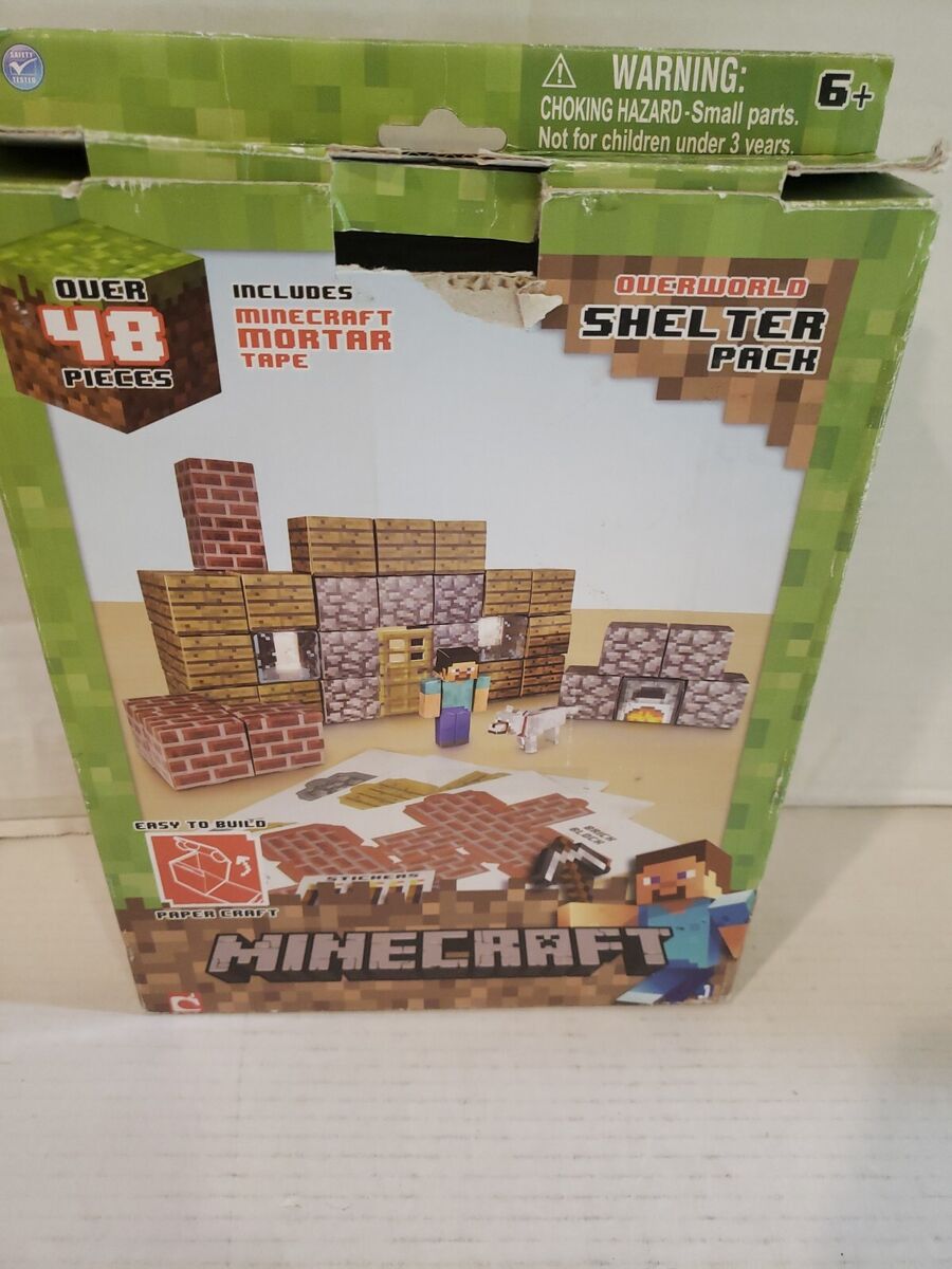 Minecraft Paper Craft - Overworld Shelter Pack – Partytoyz Inc