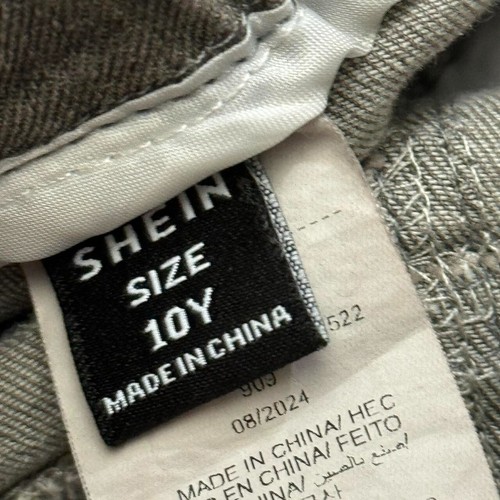 Grey and white jogger style jeans with drawstring waist and pockets Size 10 - Picture 5 of 5