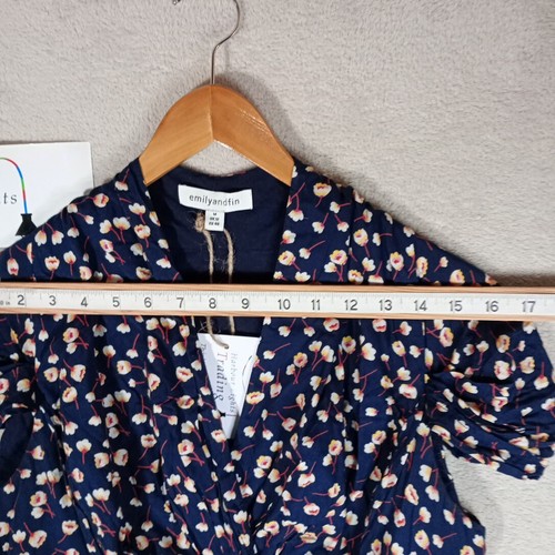 Emily and Fin Dress M 12 Blue Flowers/Floral Womens Designer Bargain - Picture 6 of 13