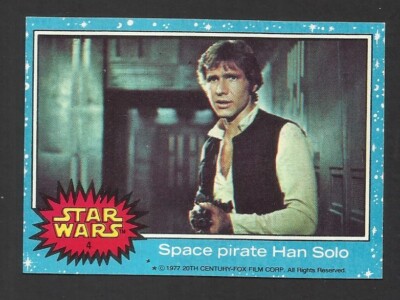 (CB7) HAN SOLO #4 CARD Star Wars 1977 Topps Trading Cards US ISSUE BLUE