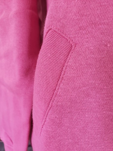 Blair Women's Sweat Jacket in Deep Berry Color Size Large Soft/Warm & Beautiful - Picture 12 of 15