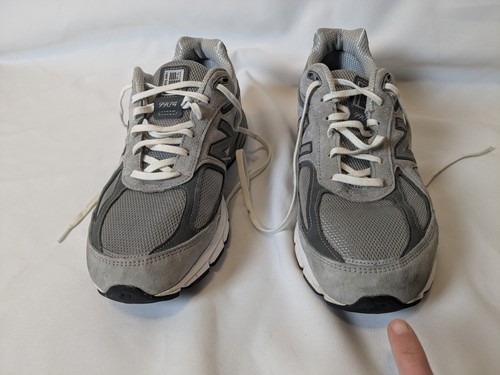 Zapatillas Hombre New Balance 990v4 Castlerock Gris Gamuza Hechas en EE. UU. Talla 12 D Anchas - Imagen 2 de 7
