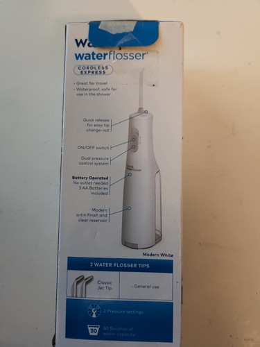Waterpik Waterflosser Cordless Express Dual Pressure WF-02W011 White (L-2) - Picture 2 of 8
