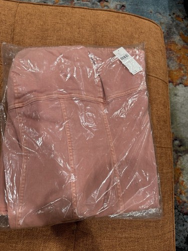 NWT Anthropologie Pilcro Icon Fluted Strapless Midi Dress In Coral Size XL - Picture 15 of 15
