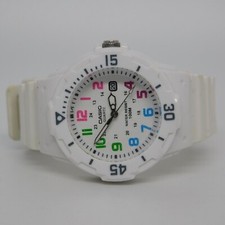 CASIO 3363 LRW-200H White-Tone Quartz Analog Women's Watch New Battery