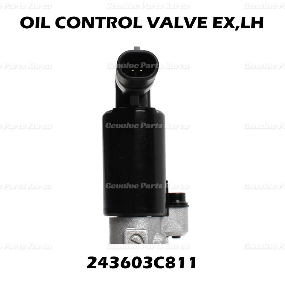 ⭐Genuino⭐ Válvula de control de aceite izquierda 243603C811 para Hyundai y Kia Foto 4 de 4