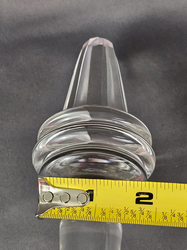 Tapón de jarra de botella de repuesto de vidrio transparente vintage de 5" 💙 - Imagen 7 de 9