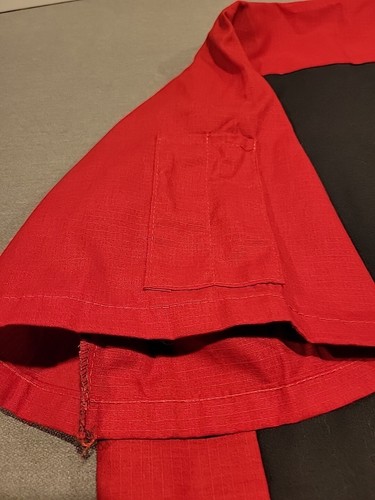 NWT Red Kap Men's XL Short Sleeve Two-Tone Red/Black Crew Technician Shirt - Bild 3 von 6