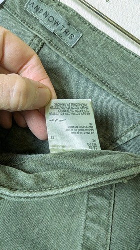 And Now This Green Cotton Canvas Utility Jogger Pants Sz 29 NWT - Picture 5 of 5