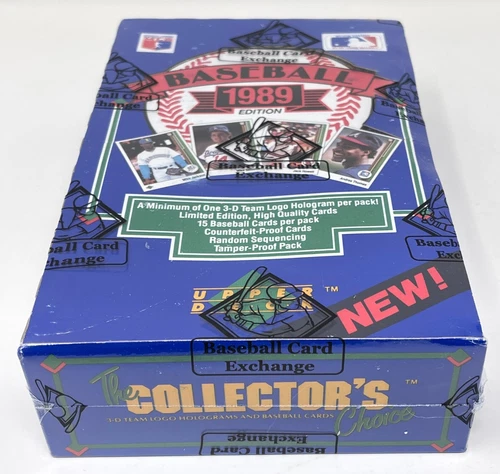 1989 UPPER DECK MLB Baseball LOW SERIES Unopened Card BOX BBCE Sealed FASC Foil
