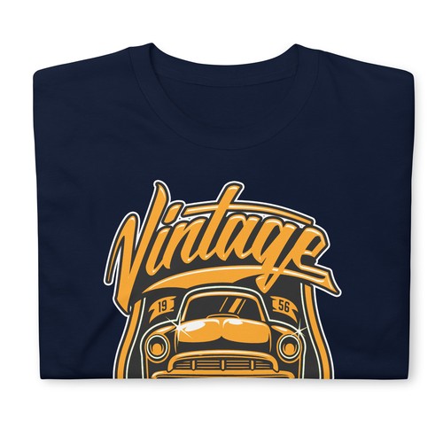 VINTAGE CARS GREAT FUN TRENDY GRAPHIC Kurzarm Unisex T-Shirt - Bild 7 von 17