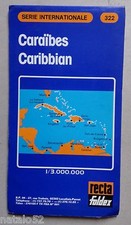 §- carte RECTA FOLDEX internationale 322 CARAÏBES CARIBBIAN KARIBIK CARAIBEN