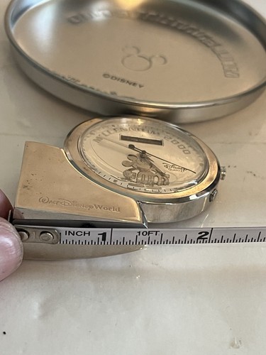Millennium 2000 Desk Watch Disney Time Works Mickey Metal Can Exclusive - Picture 14 of 14