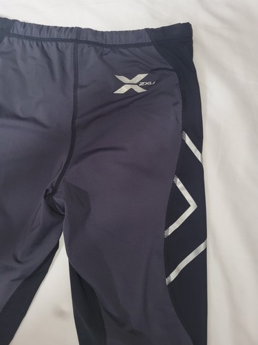 2XU Elite Women's Size Large MCS Compression Tights Leggings Black & Gray - Picture 2 of 16