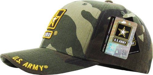 Gorra de béisbol militar con licencia del ejército de Estados Unidos bandera veterano sello ejército fuerte - Imagen 11 de 289