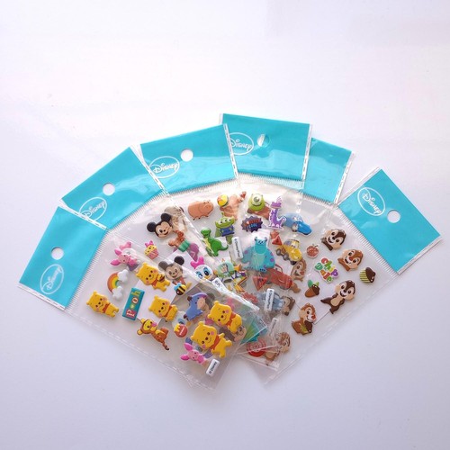 New! Set of 6 Disney Dimensional Sticker Sheets, Pooh, Mickey, Toy Story, Cars - Picture 8 of 8
