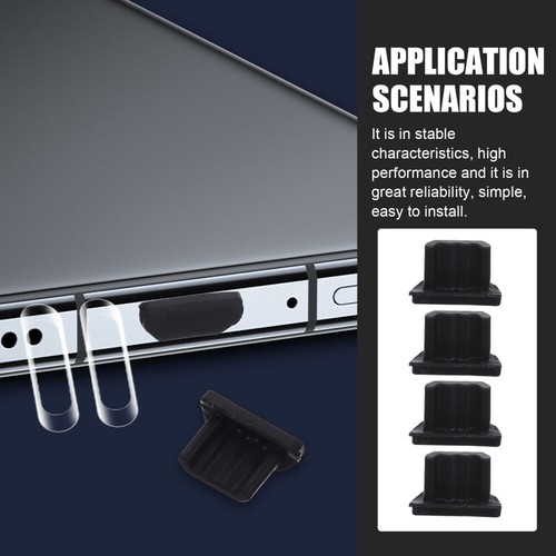 65 Pcs Mobile Dust Plugs Charging Port Protector Phone USB Cover - Photo 8 sur 12