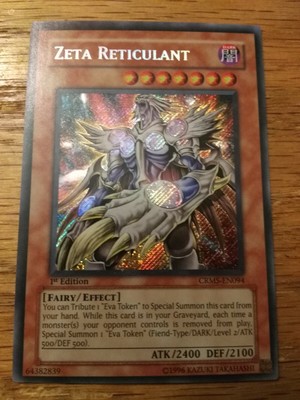 Yugioh Zeta Reticulant CRMS-EN094 Unlimited Secret Rare Near Mint Fast Shipping!