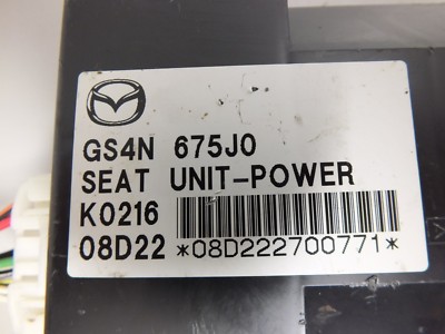 mutsumi110mページ 09 10 11 12 13 2009 2010 2011 MAZDA 6 FRONT SEAT CONTROL MODULE