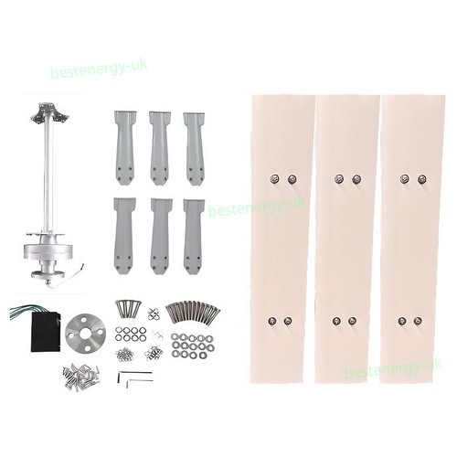 3KW Wind Turbine Windmill Wind Power Generator Kit 12V 24V 48V MPPT Controller - Imagen 3 de 11