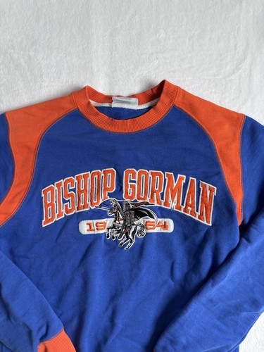 Champion Bishop Gorman Blue Pullover Long Sleeve Crewneck Sweatshirt Men's XS * - Picture 2 of 8