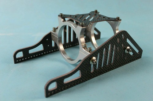 Carbon or Epoxy motor mount for 56mm motor, Brushless rc boat silver - Picture 3 of 9