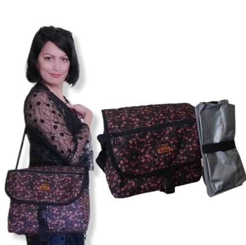 handbag, lunch bag, tote bag combo with detachable, removable waterproof liner - Picture 11 of 20