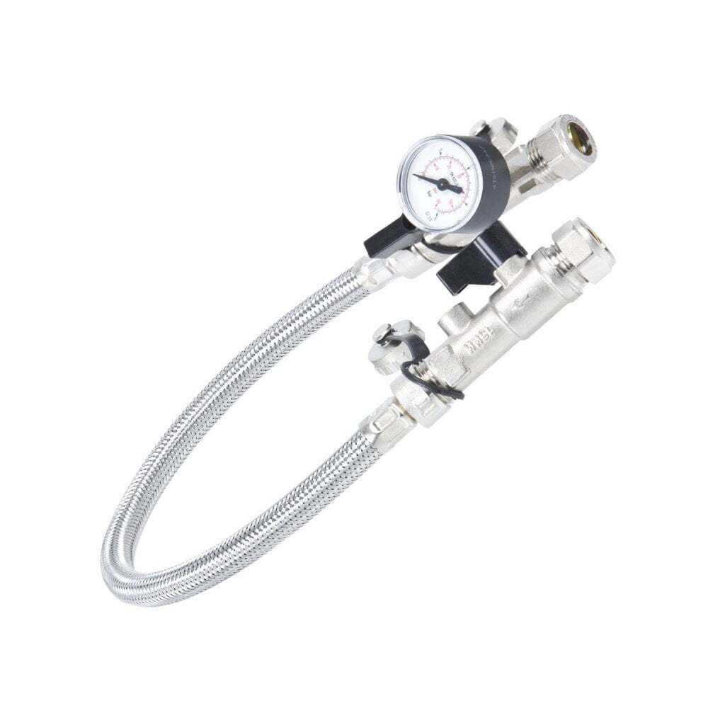 Altecnic Filling Loop Pressure Gauge Check Valve & Caps WRAS Approved