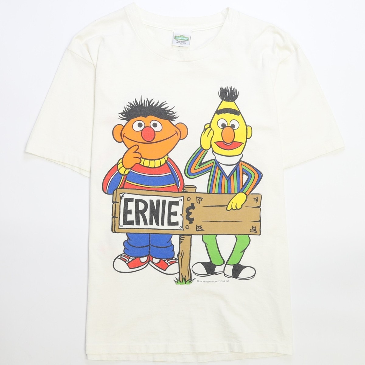 SESAME STREET 90sヴィンテージtシャツ Vintage Sesame Street Elmo Shirt Mens XL Navy Blue Henson