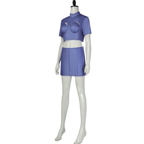 The Fifth Element Cosplay Costume Leeloo Vintage Airline Stewardess Outfit Dress - Picture 11 of 16