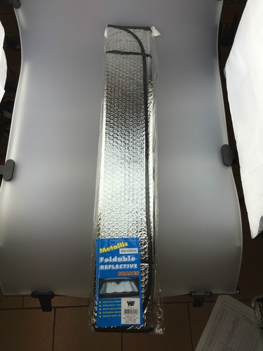 Au 1 x Aluminum Car Truck Front Windshield Sun Shade Visor Cover 70x147cm - Picture 2 of 6