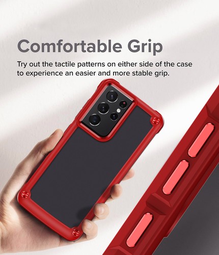 For Samsung Galaxy S21/Plus/S21 Ultra 5G Shockproof Hybrid Slim Phone Case Cover - Foto 8 di 36