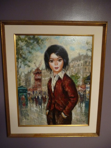 Extraordinary, large Nelly Dax oil on canvas painting 1960’s Mid Century - Picture 3 of 23