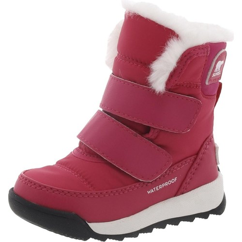 Sorel Kleinkind Whitney II Riemen wasserdichte Winterstiefel Mädchen Größe 5 pink schwarz - Bild 1 von 3
