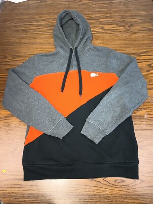 Lacoste Sport Hoodie Mens 7L 2XL Pullover Colorblock Pockets