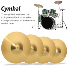 Professional 8/10/12/14" Copper Brass Crash Cymbal fr Drum Percussion Instrument