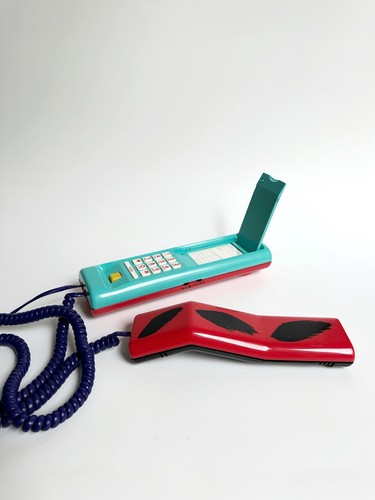 Swatch Twin Phone Memphis Milano postmoderne années 80 90 1987 objet de collection - Photo 3/9